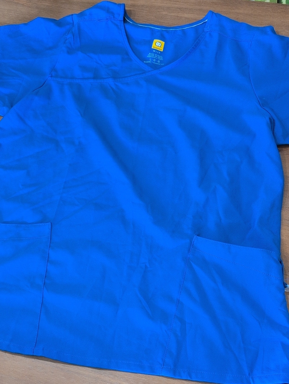 WonderWink Royal Blue Classic Fit Round Tag